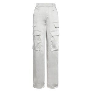 Catherine Gee Silver Cargo Pants Size 6 - 23239